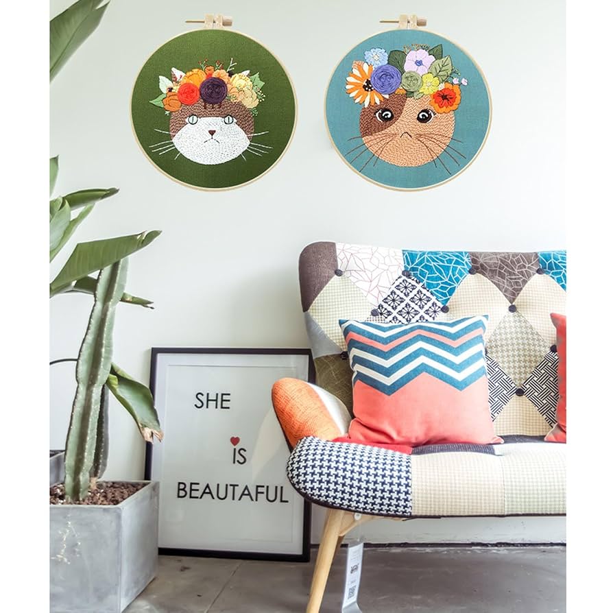 新品同様♡コーチ♡サーキュラー♡ケース♡キャット♡ねこ♡ミント Amazon.co.jp: 初心者向け猫刺繍キット、1/2/4セットクロス